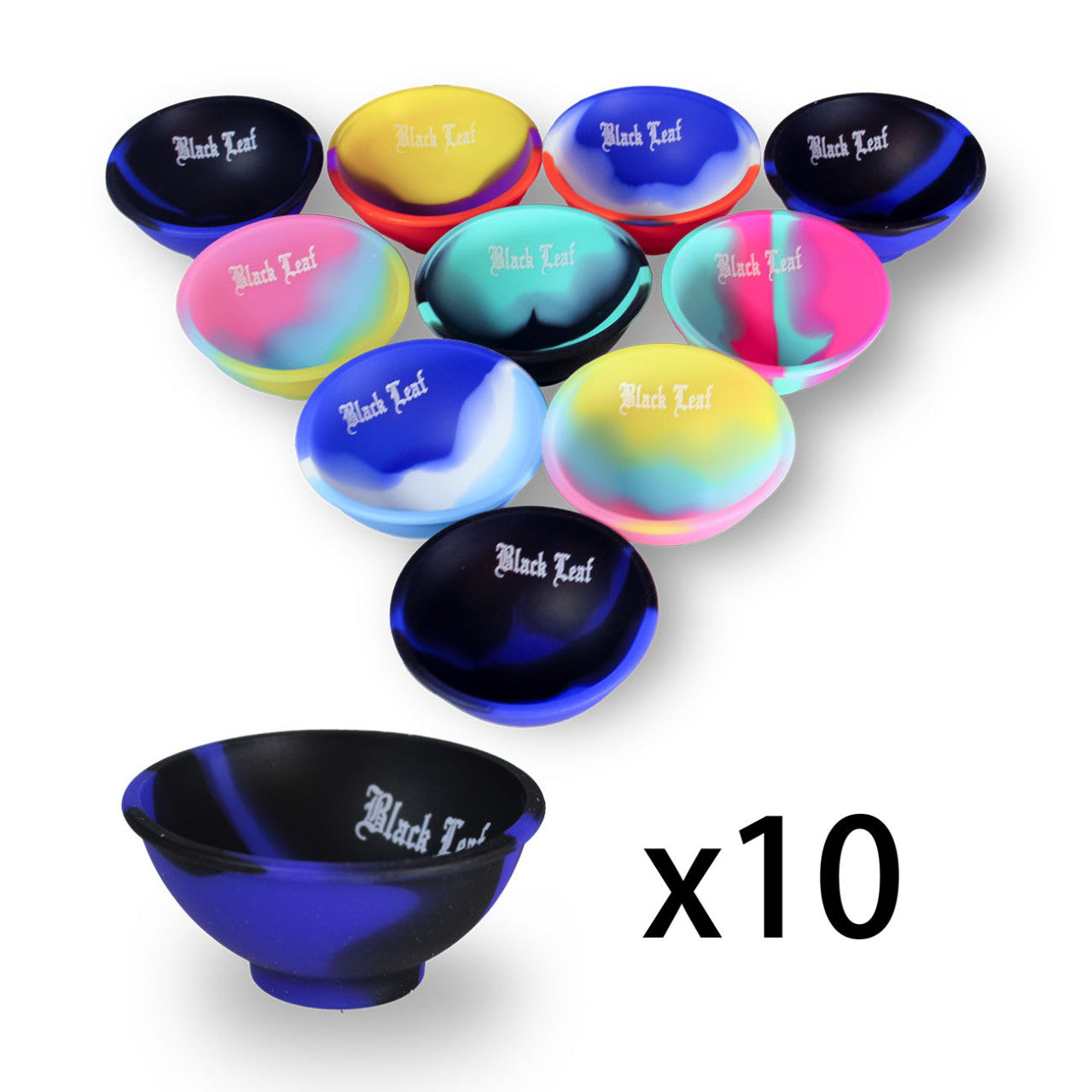 Black Leaf Silikon-Schalen (10er Set)