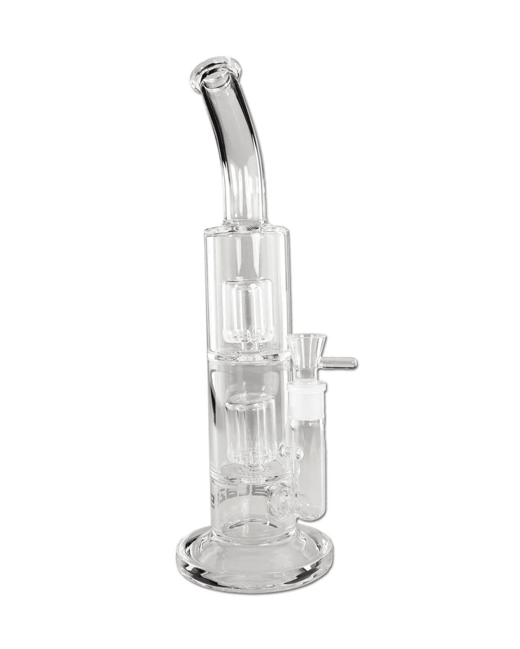 BLAZE Glasbong mit 2x 2-Kammer Inlineperkolator – Vorderansicht