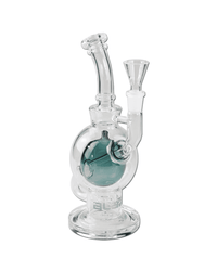 Glasbong von BLAZE in meergrünem Design mit Perkolator
