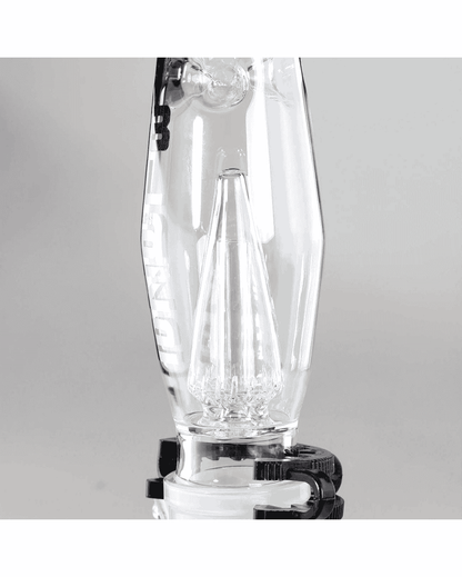 Jet Bong aus Borosilikatglas mit Normschliff 18,8 mm/45 mm