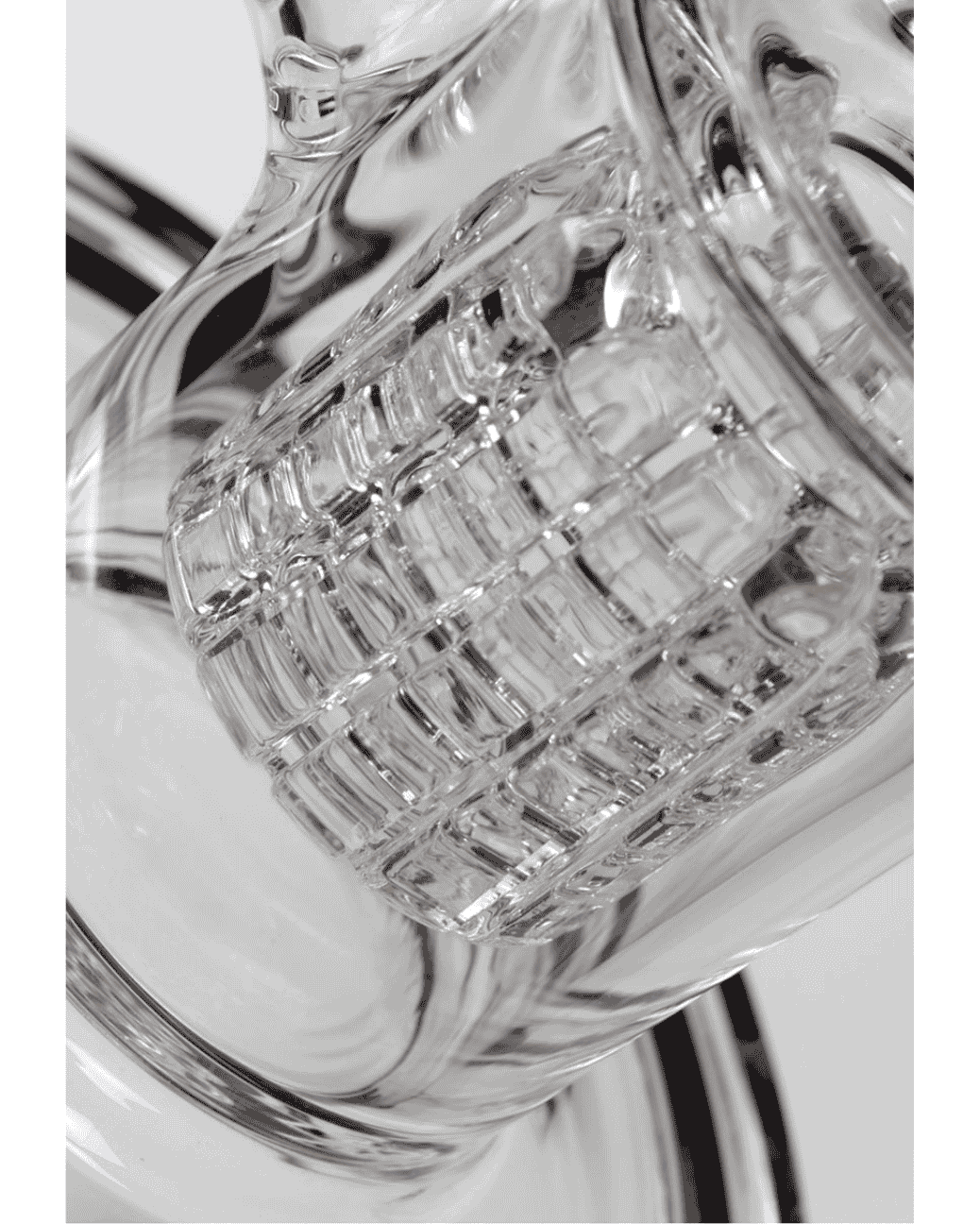 Stabiles Bongunterteil mit 5 mm Glas und Perkolation