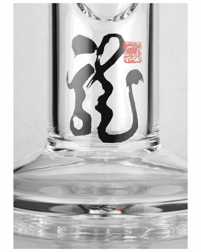 Golden Dragon Glasbong mit Vorkühler und Drachenmotiv