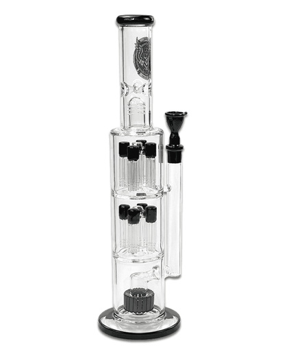 Bong mit 9-facher Perkolation aus Glas