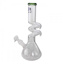 Breit ZickZack Bong mit Diffusorchillum