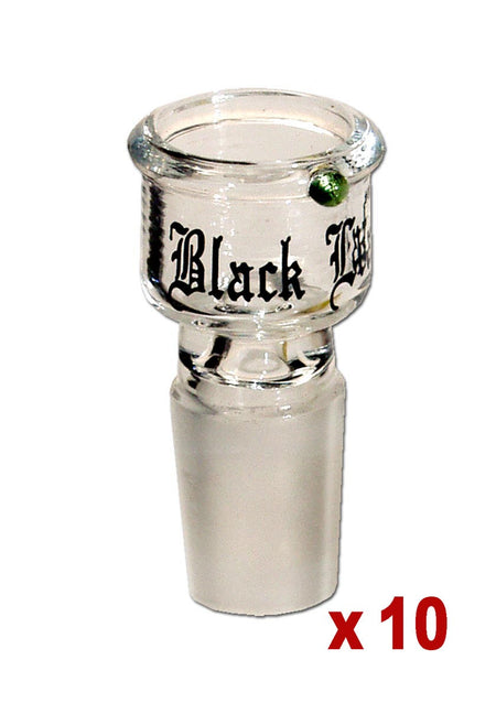 Black Leaf Glaskopf mit Roll-Stop-Funktion - NS 19 (18,8mm), Durchlass 12mm