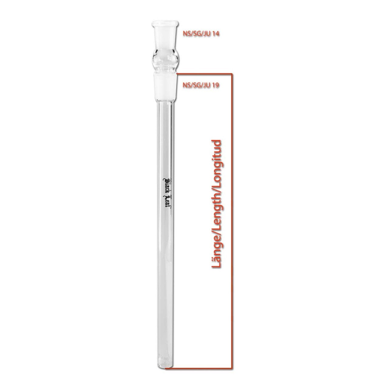 Black Leaf Chillum – verschiedene Größen und Normschliffe - 230-270mm NS 19/14 (18,8/14,5mm)