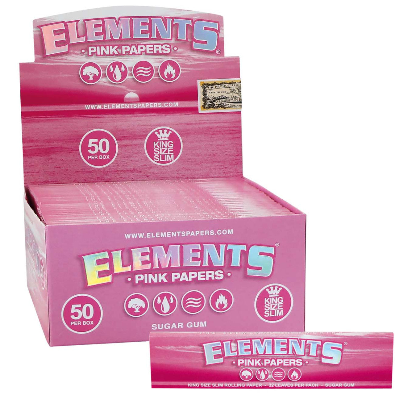 ELEMENTS Pink Papers KS Slim