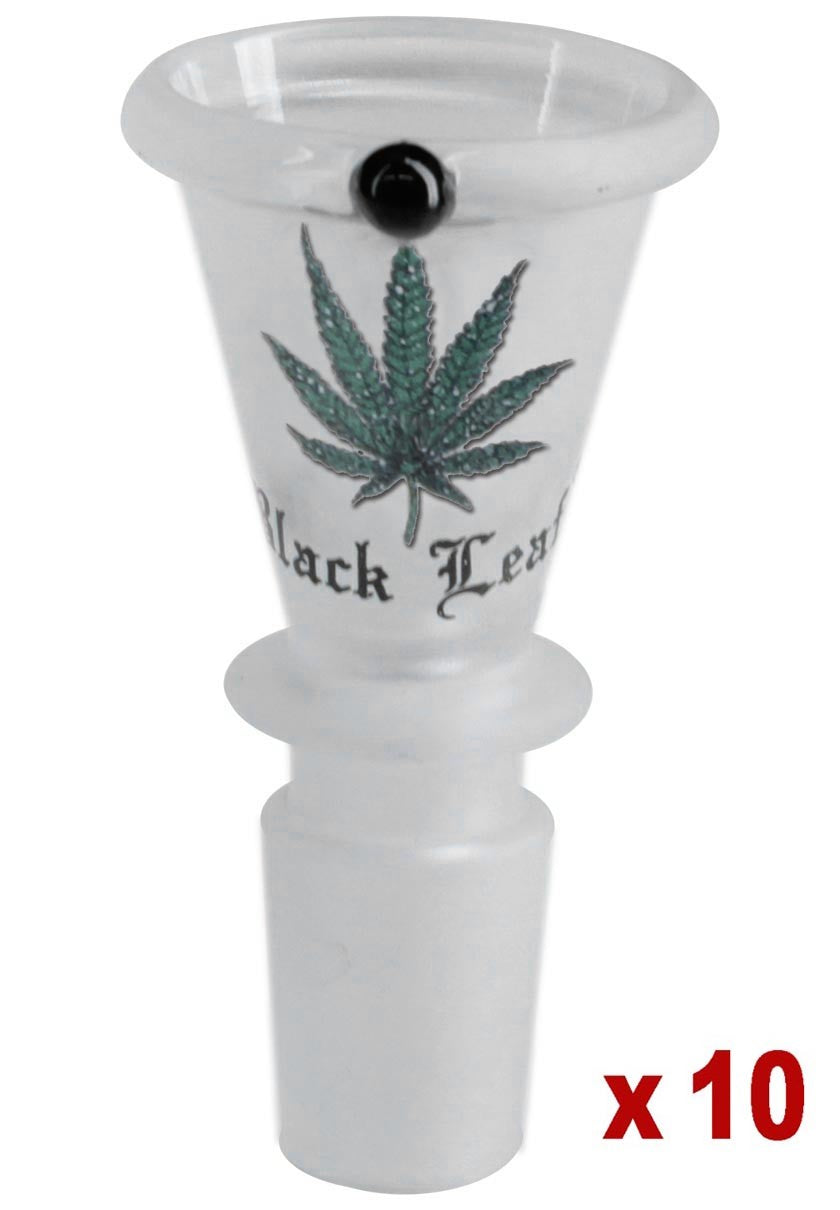 Black Leaf Glaskopf konisch sandgestrahlt - NS 14 (14,5mm)