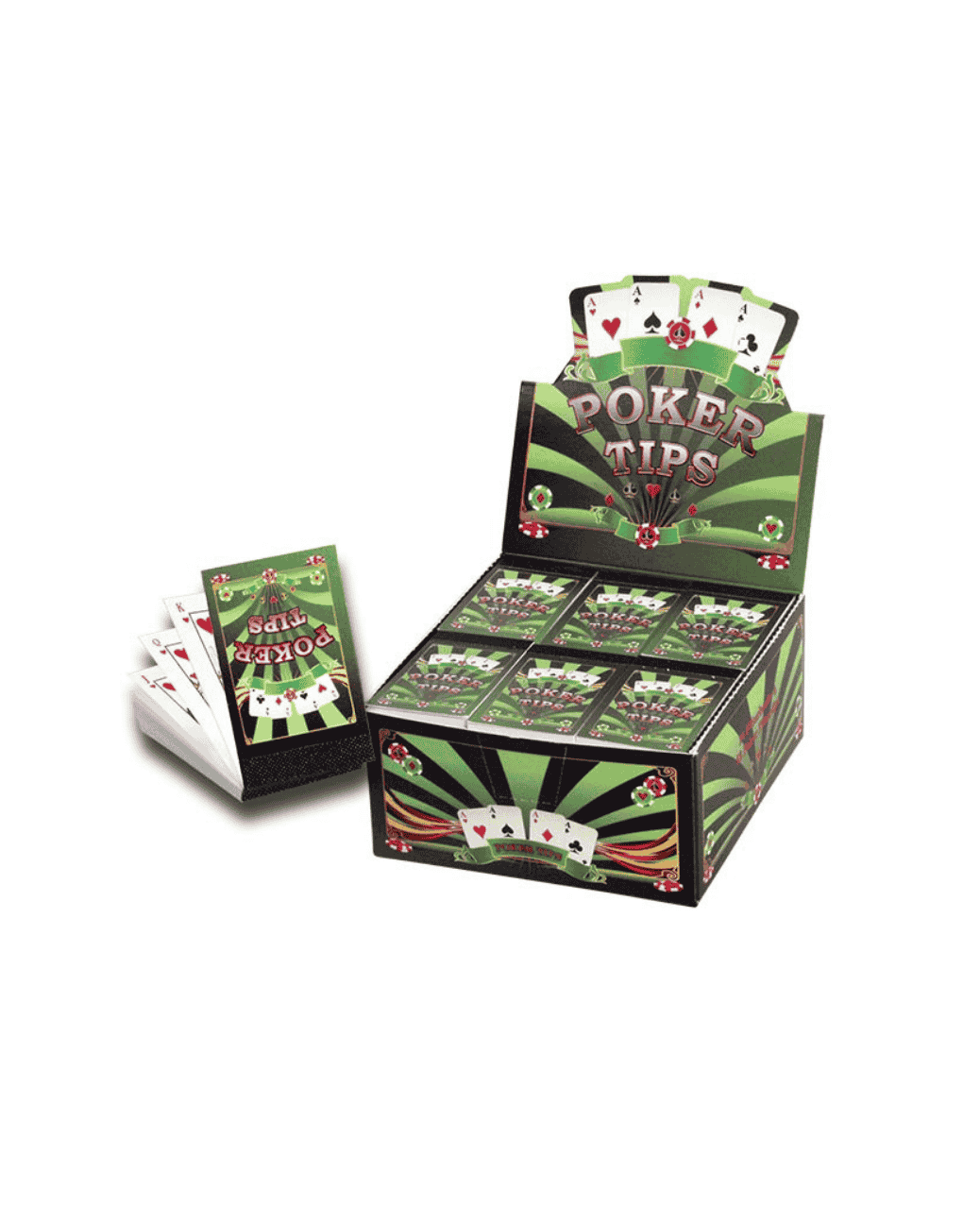Filter Tips im Pokerkarten-Design, Vorderseite der Packung