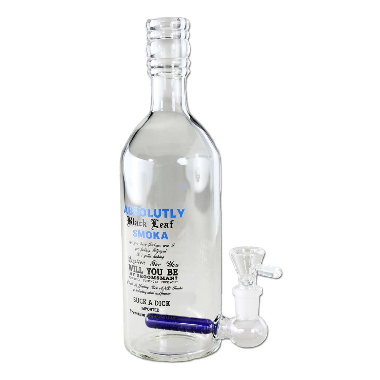 Black Leaf Flaschenbong WODKA mit Diffusor
