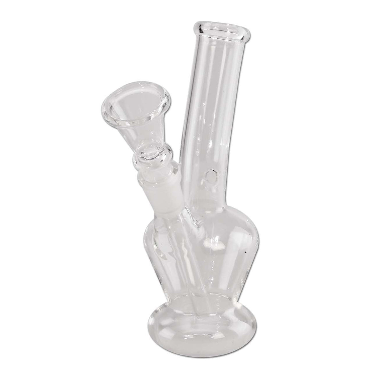 Glasbong mit Chillum und Kickloch - Kompakt, 170 mm