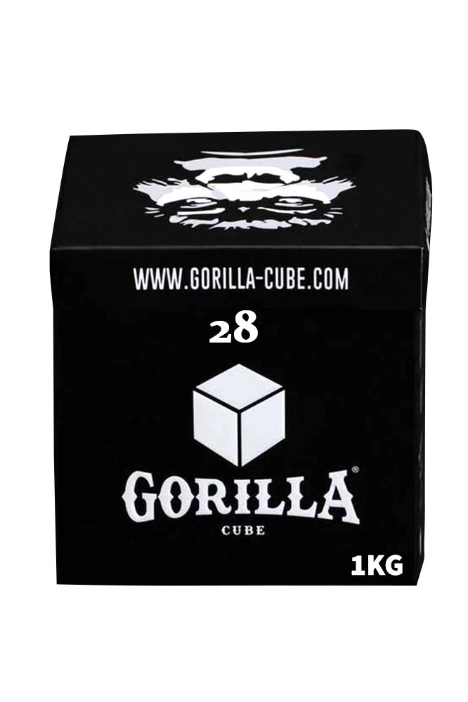 Gorilla Naturkohle 28er Cubes 1kg www.fair-smoke.com