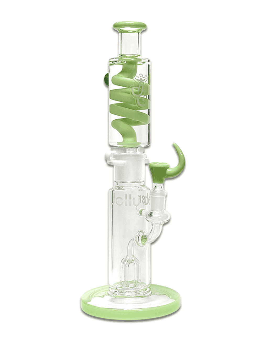 Bong mit 4-Arm-Perkolator und Kühlung aus Glas