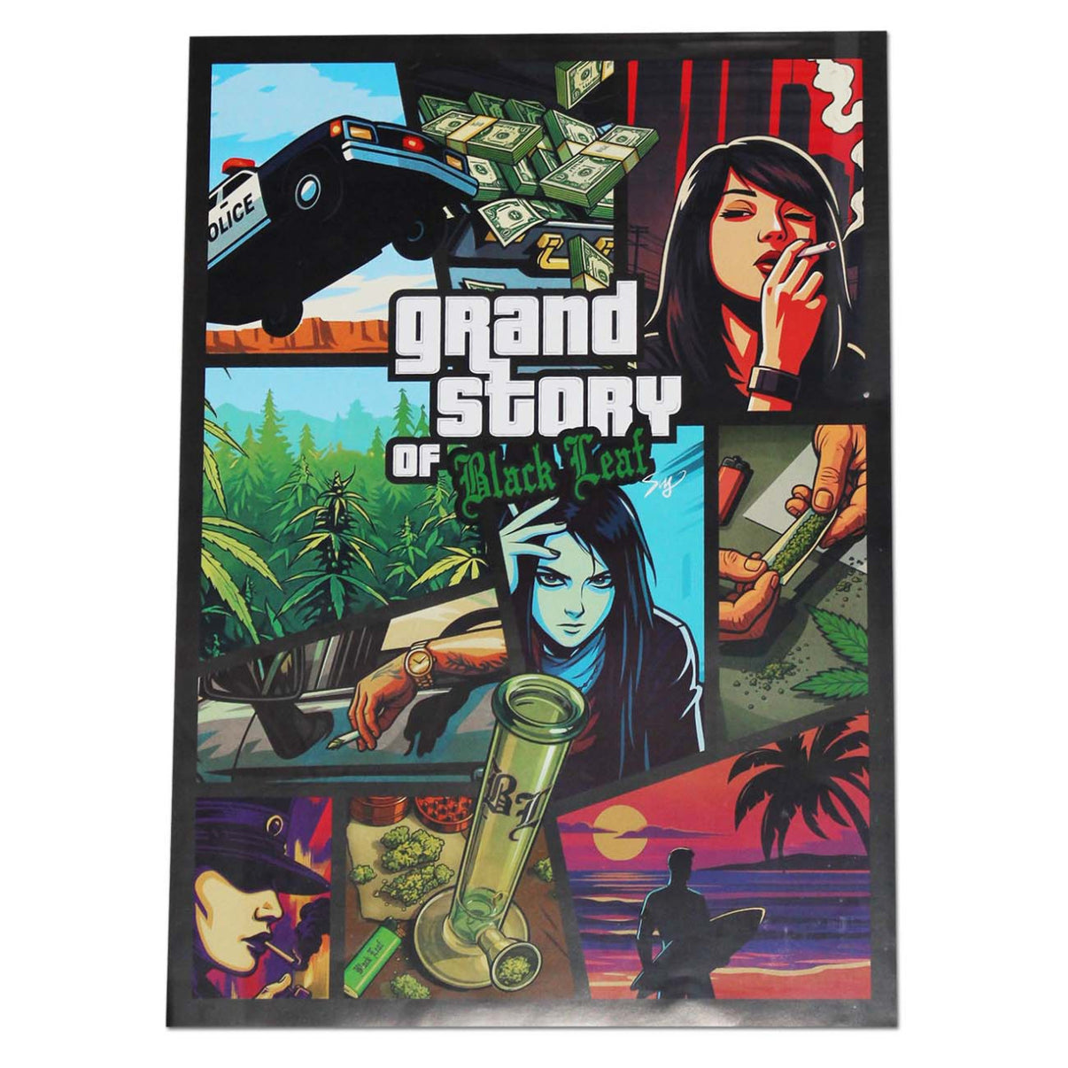 Black Leaf Poster Grand Story of Black Leaf
