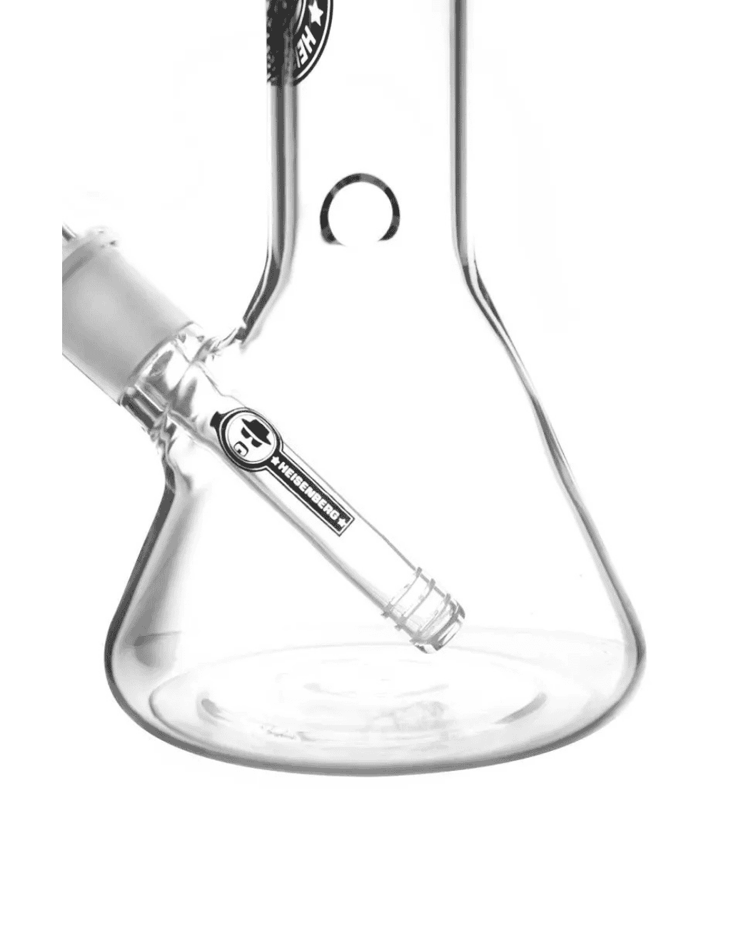  Kleine Heisenberg Bong mit Schlitzloch-Diffusor und Kickloch