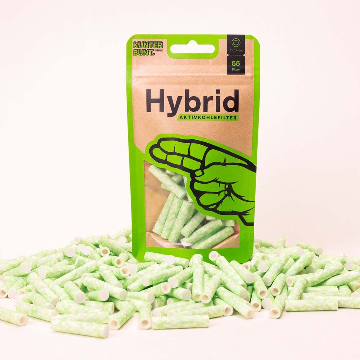 Hybrid Zellstoff-/Aktivkohlefilter LIME