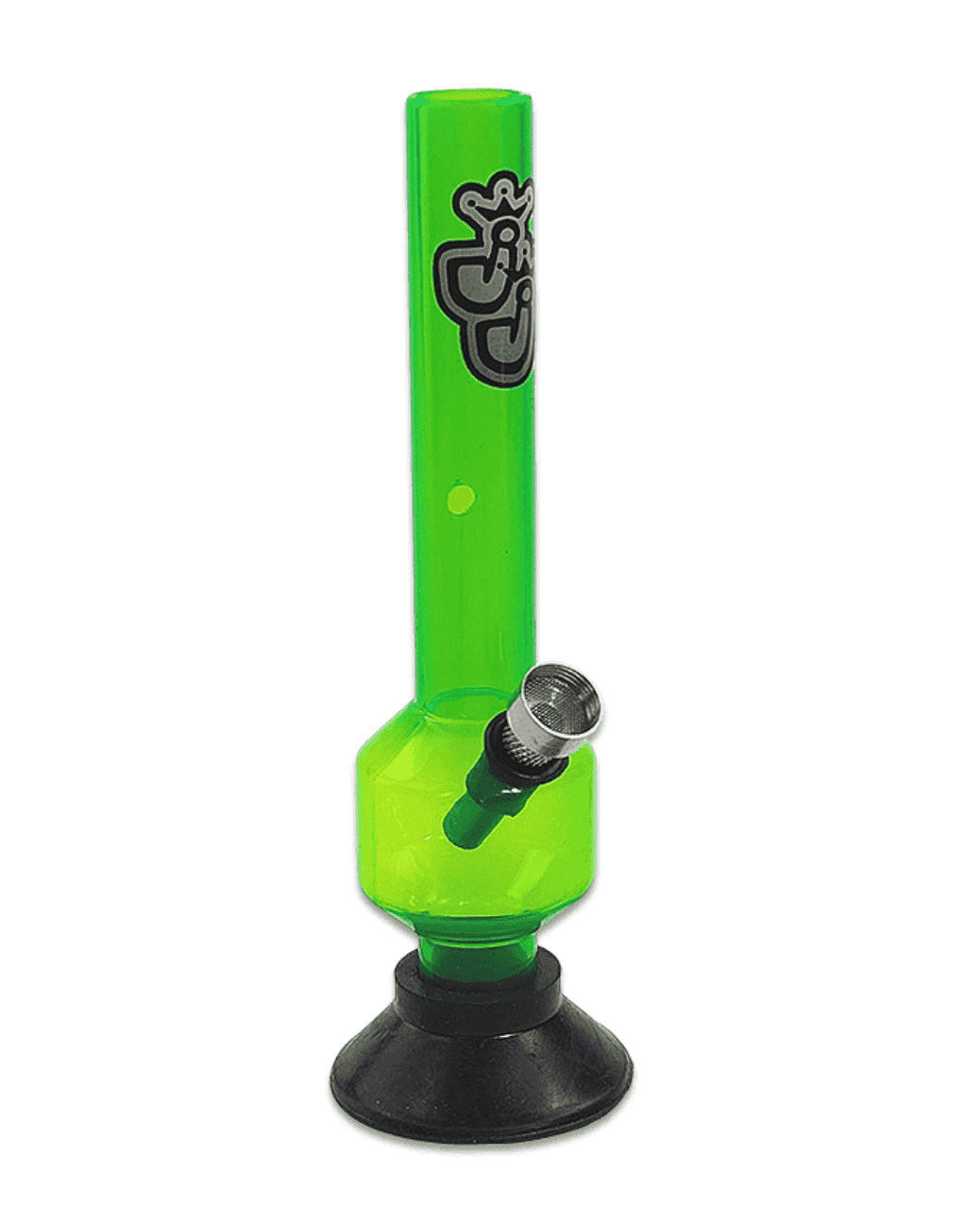 Jelly Joker Acrylbong grün-transparent mit Kickloch