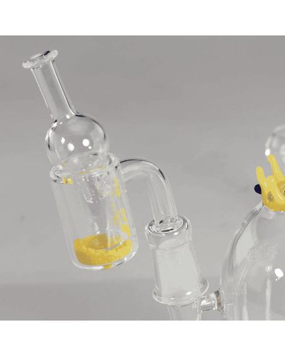 Niedliche Dab Rig mit integriertem Küken-Perkolator für sanften Rauchgenuss