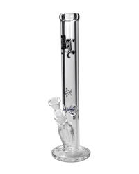 BL Zylinderbong Ice 9mm von Black Leaf in Klar/Blau mit Goldrand