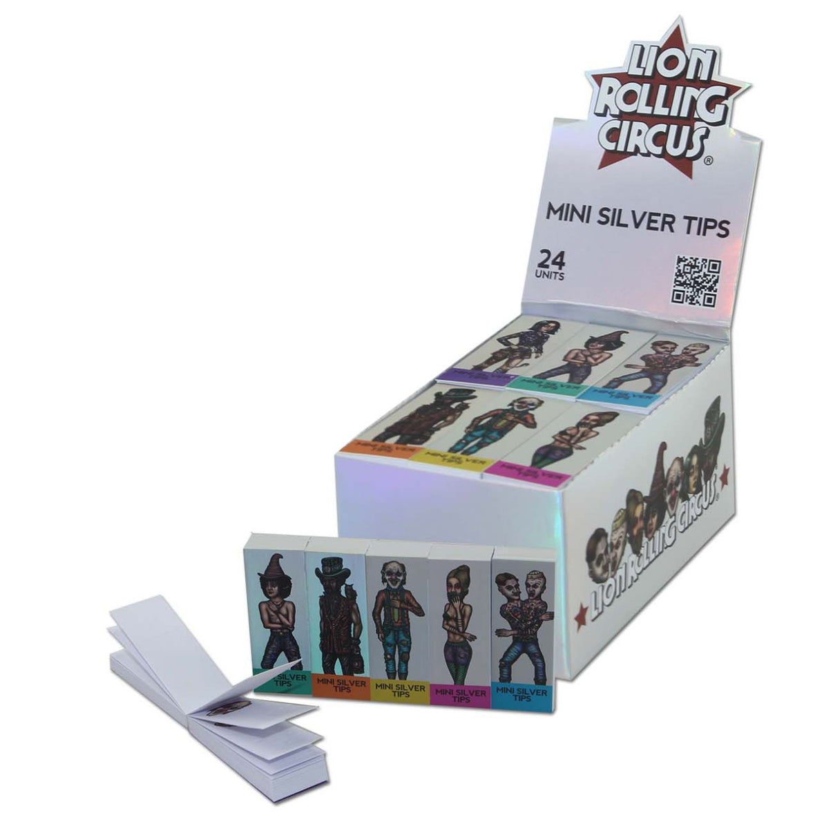 Lion Rolling Circus Silver Mini Tips