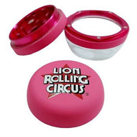 Lion Rolling Circus Glas Metall Grinder 3-tlg