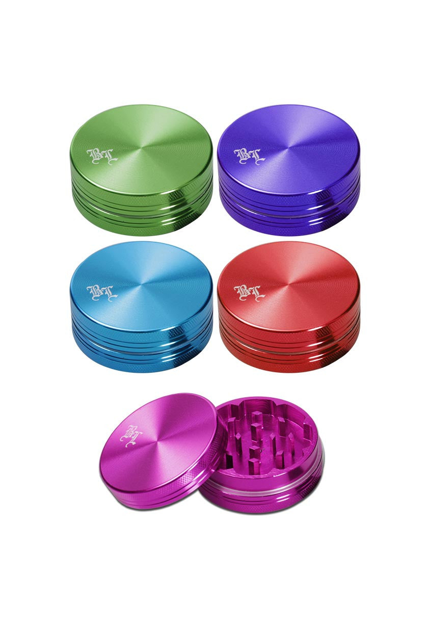 Black Leaf Aluminium-Grinder 2-teilig - Golden
