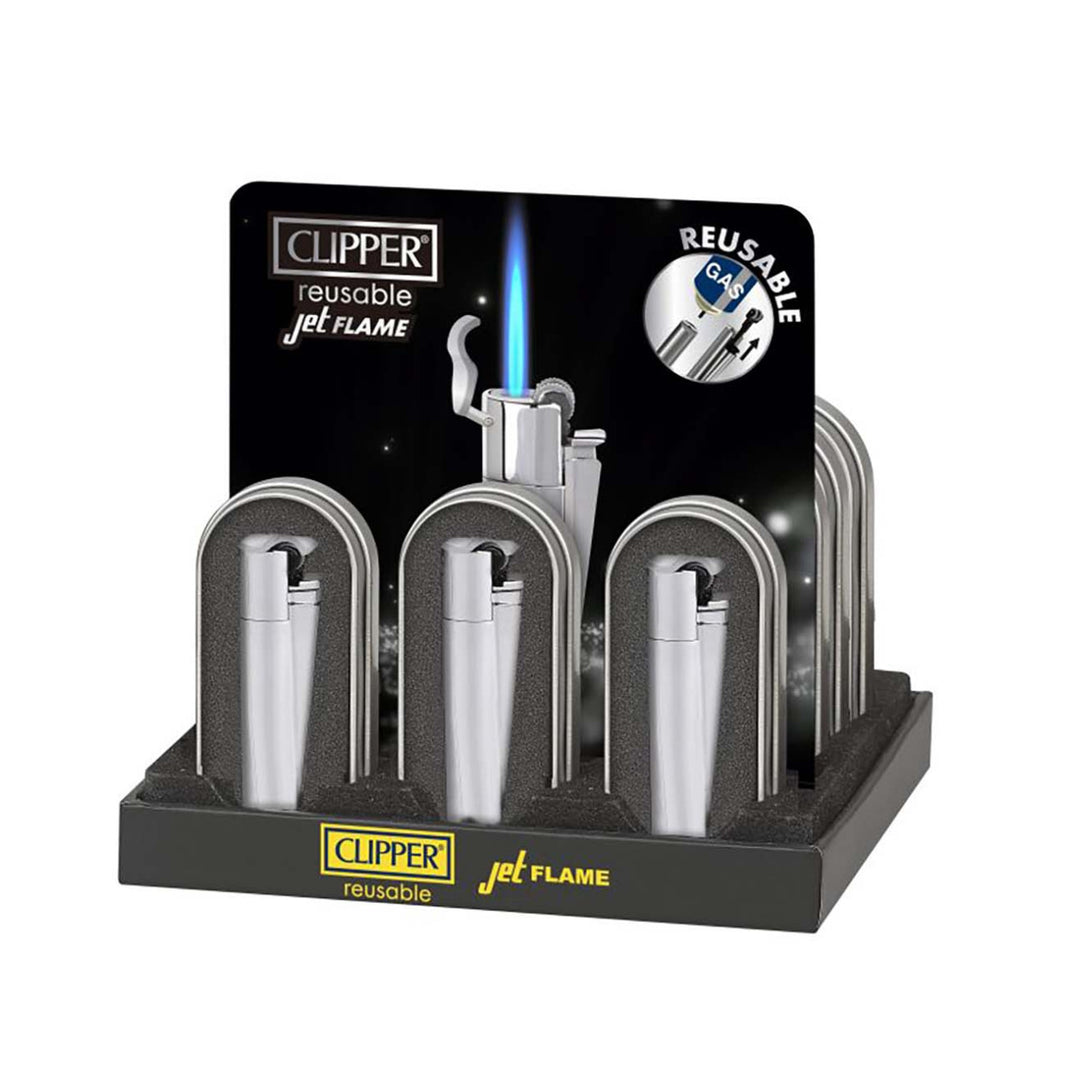 metal by CLIPPER Metallfeuerzeug Jet Flame