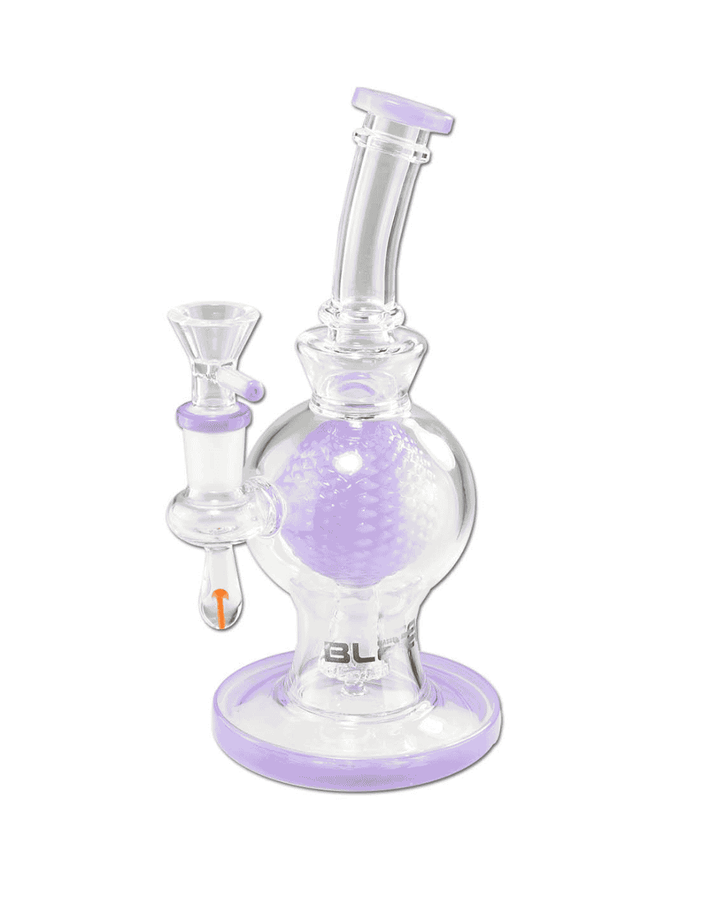 Kleine Glasbong mit Kugelperkolator & Diffusor – 20 cm hoch