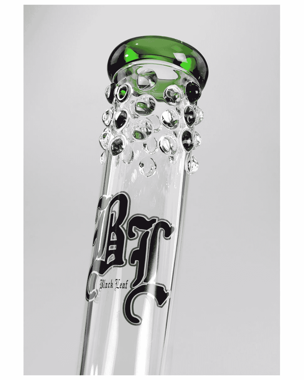 Icebong mit Ice-Kerben und seitlichem Kickloch mit Stopfen