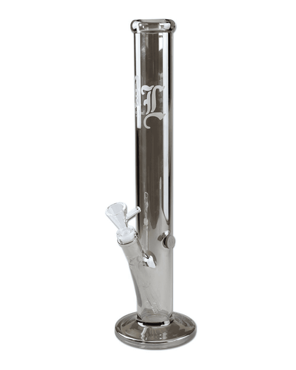 Seitenansicht der Neverland Zylinderbong 50 cm grau