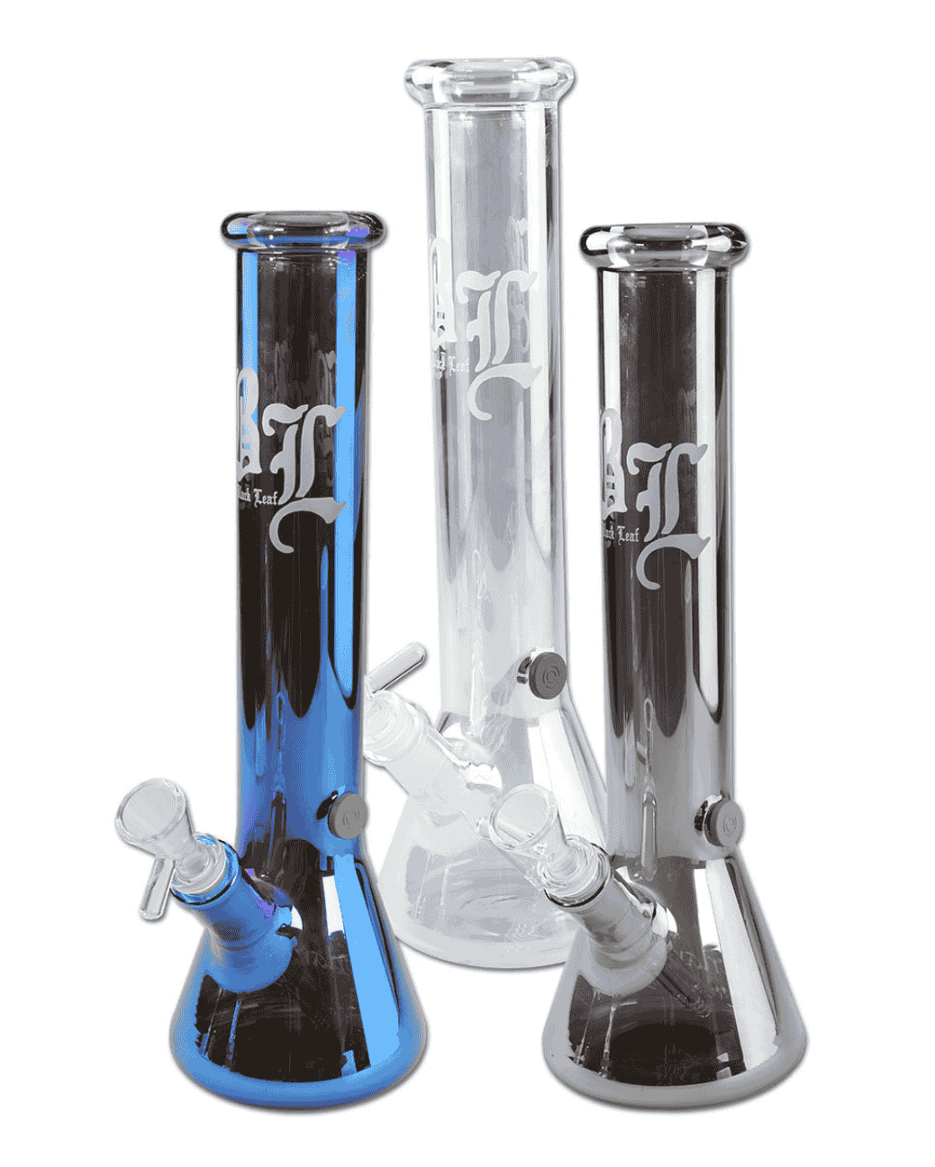 Seitenansicht der 34 cm Neverland Kolbenbong von Black Leaf