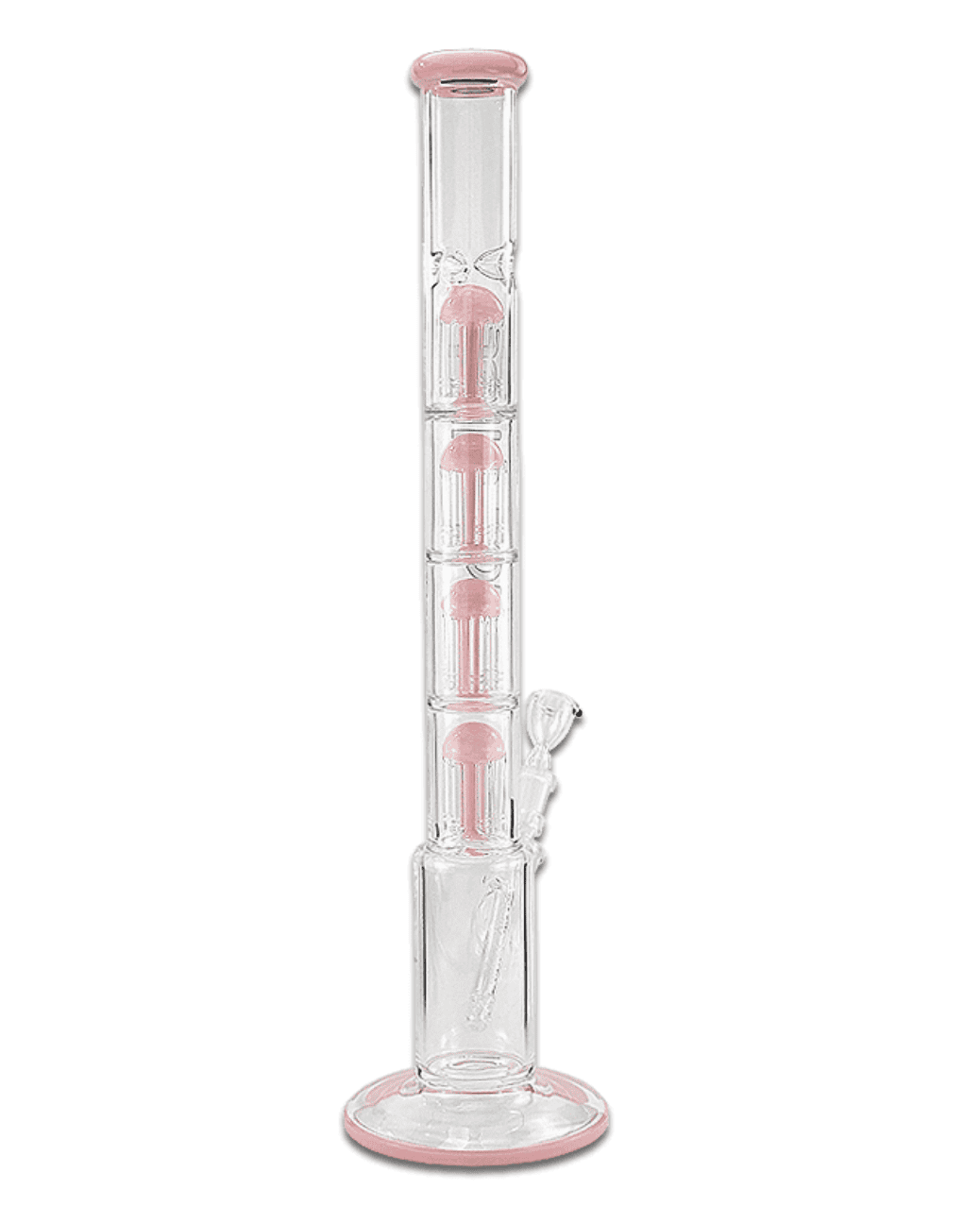 Pink gefärbte Designbong mit 58 cm Höhe von Jelly Joker