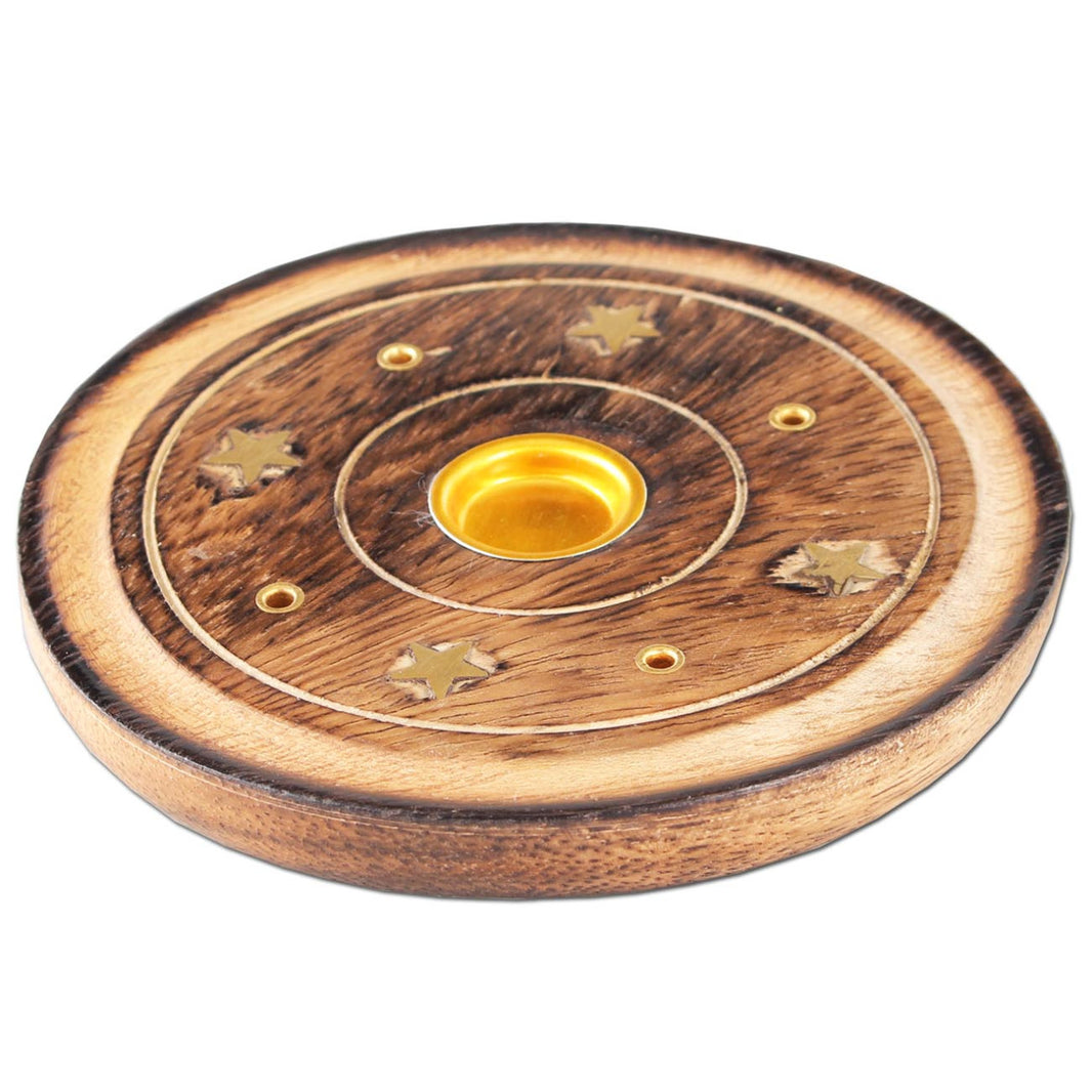 Räucherstäbchenhalter aus Mangoholz - Variante-14