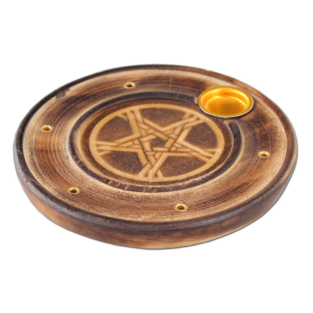 Räucherstäbchenhalter aus Mangoholz - Variante-16
