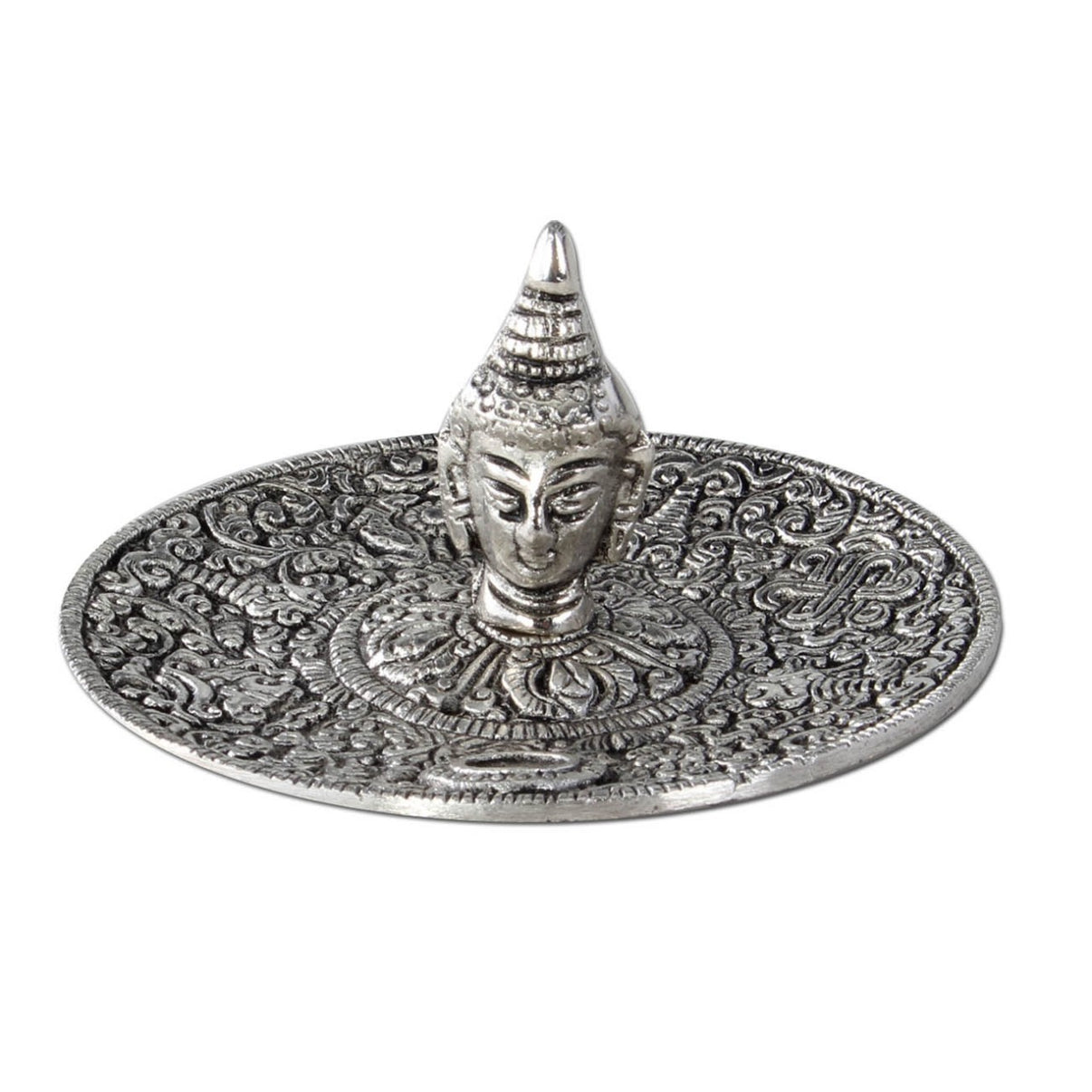 Räucherstäbchenhalter Metall Buddhakopf - Golden