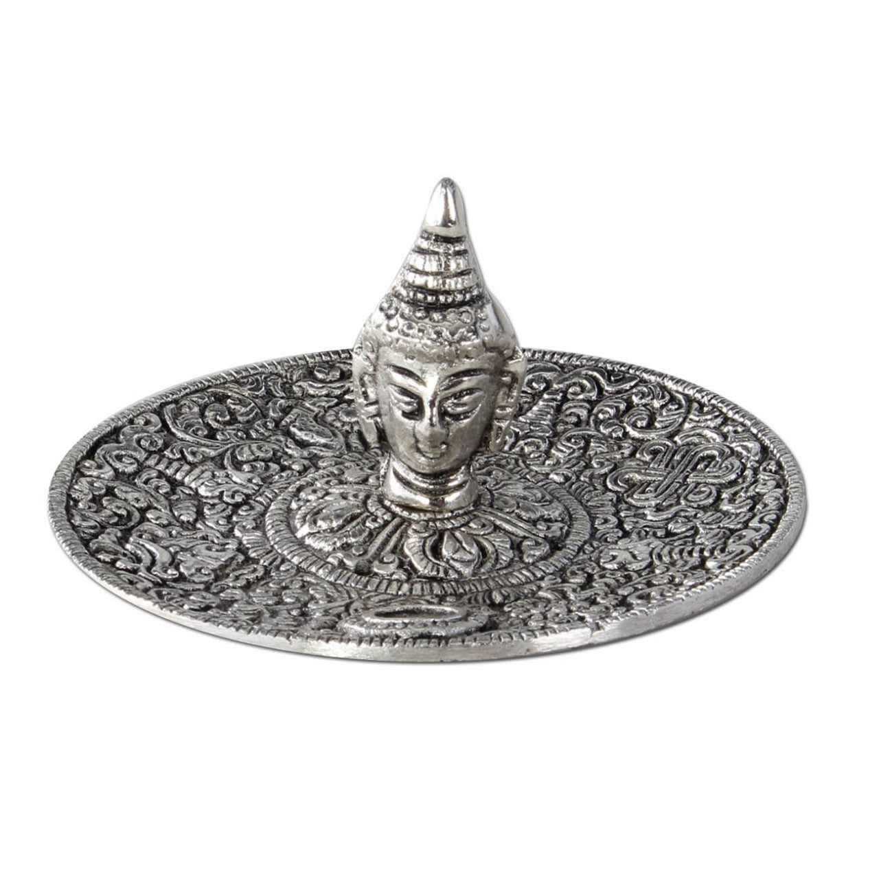 Räucherstäbchenhalter Metall Buddhakopf - Golden