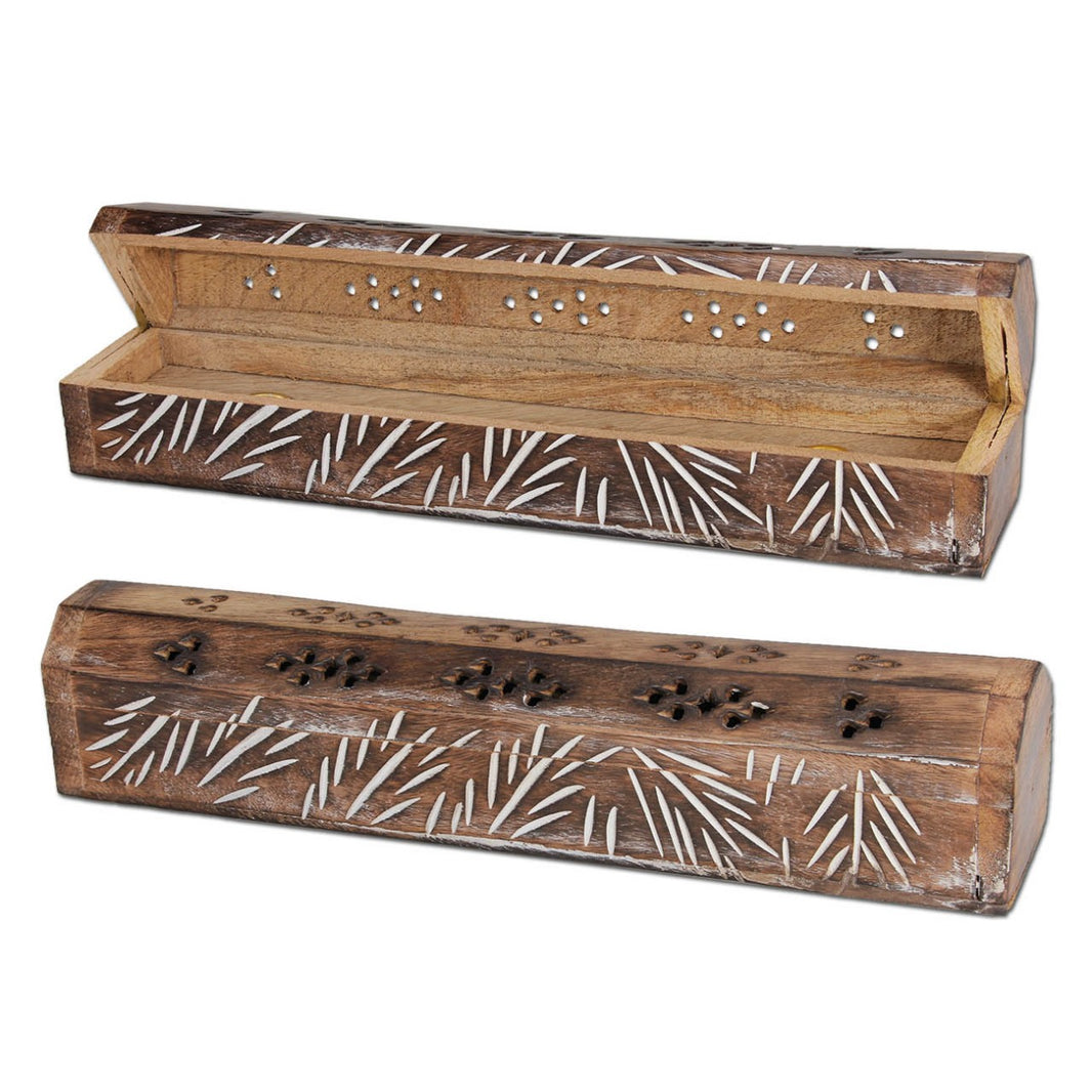 Räucherstäbchenhalter aus Mangoholz - Variante-2