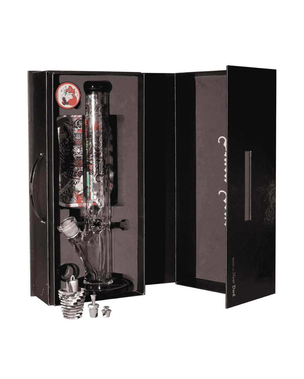 Kofferbong mit Ice-Kammer, Diffusor-Chillum und Zubehörset