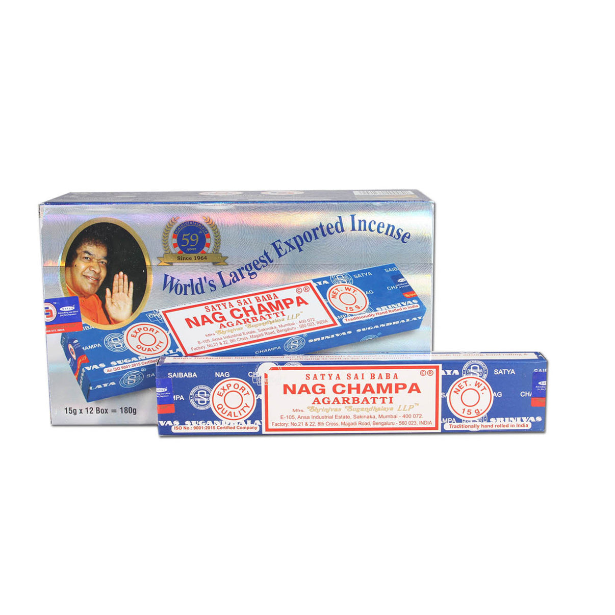 Satya Räucherstäbchen Nag Champa Blau