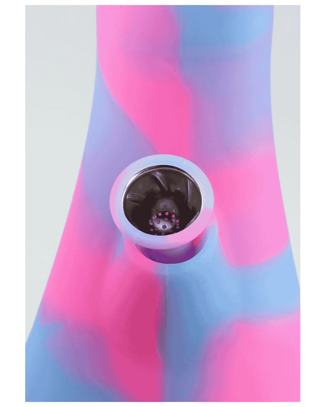 Kotton KandyGlow Silikonbong mit Glow-Effekt von PieceMaker