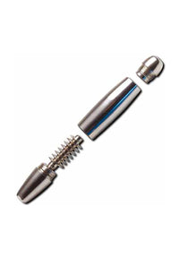 Zeppelinpfeife mit Spirale - Chrome