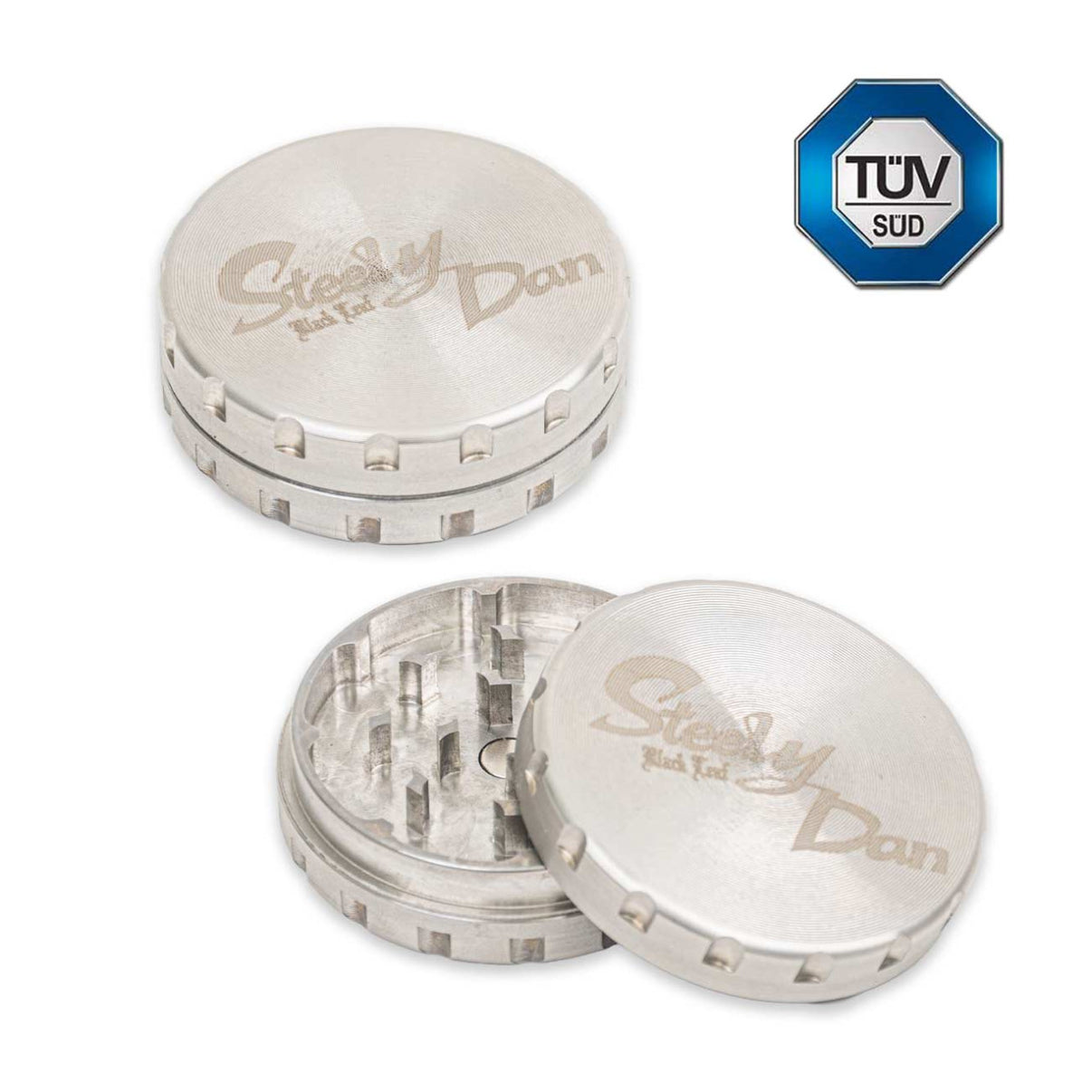 Black Leaf STEELY DAN Edelstahl-Grinder 2-tlg.