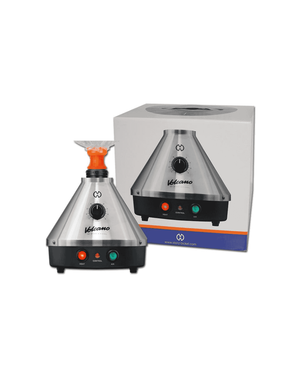 Volcano Classic Vaporizer mit Bedienfeld und Ventilsystem – Frontansicht