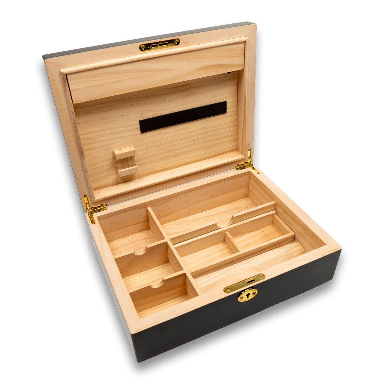 Weedor Hartholz Joint Box mit Lichtleiste