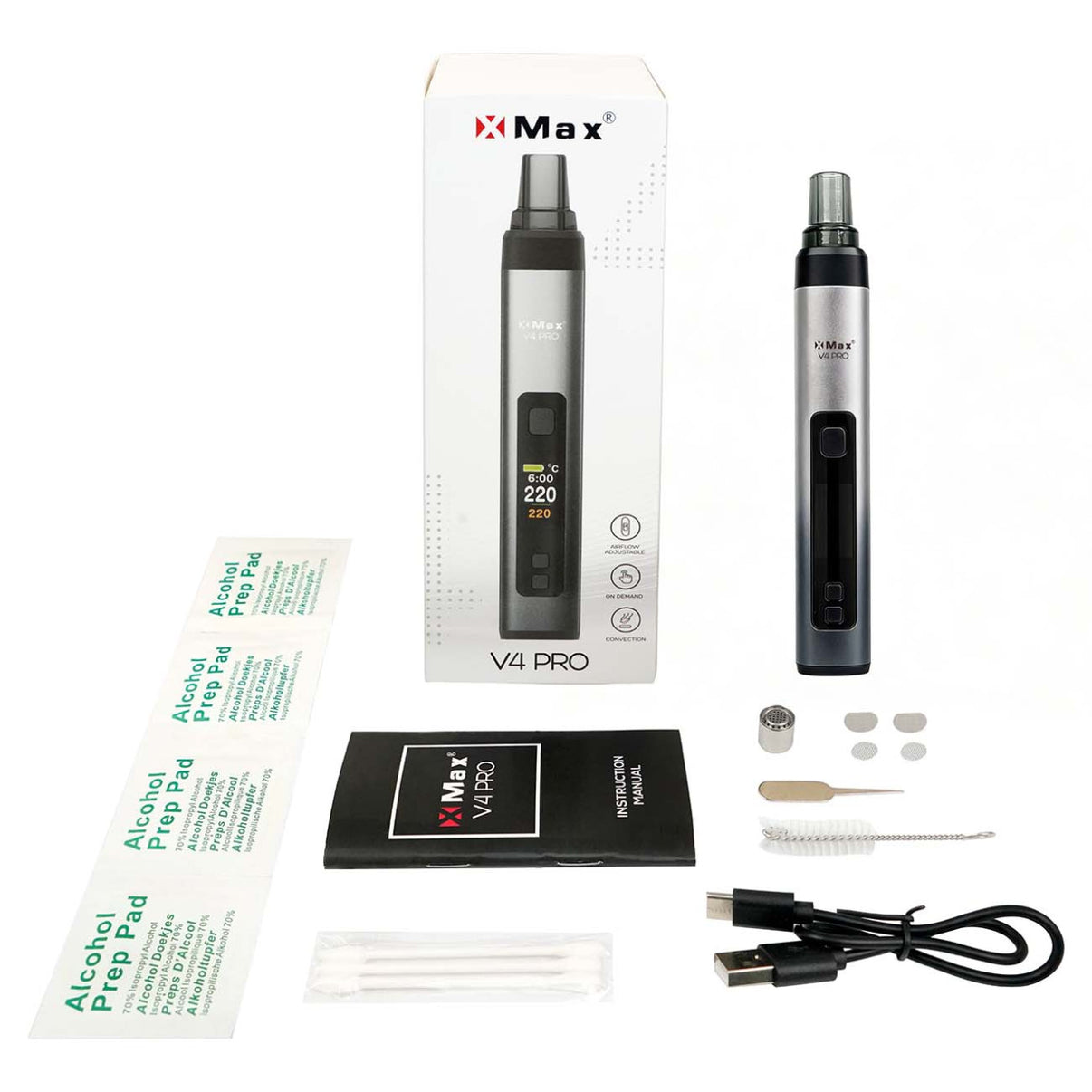 XMAX V4 PRO Pen-Vaporizer silber