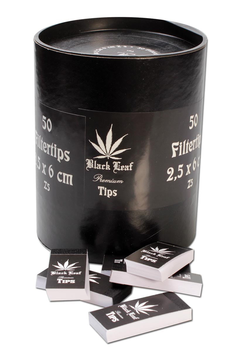 Black Leaf Premium Filter Tips - 25x60 mm