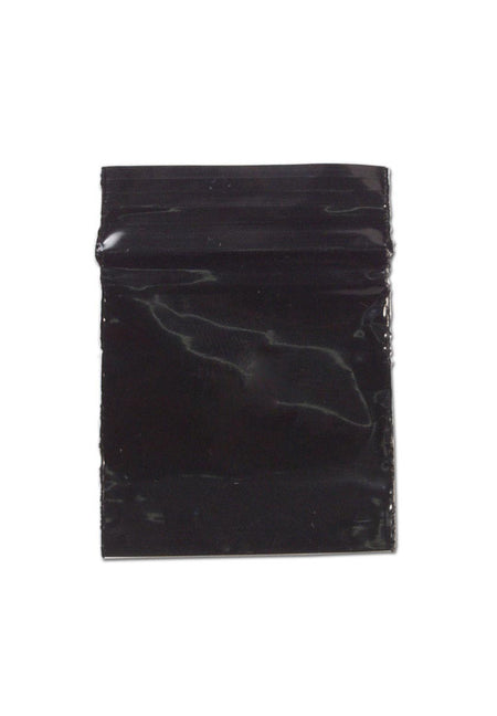 Schnellverschlussbeutel schwarz, neutral - 40×40 mm, 50 µm