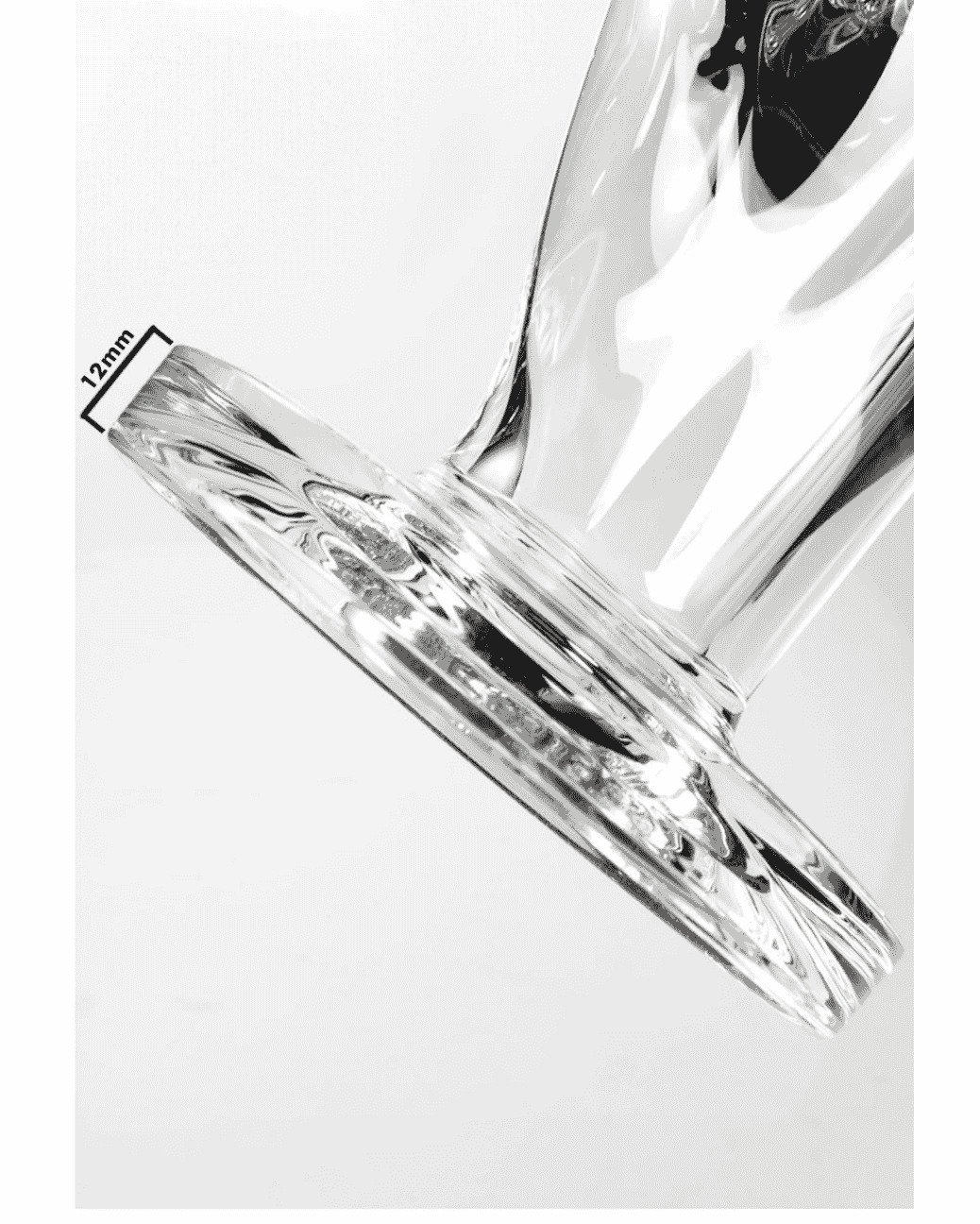Black Leaf Zylinderbong mit goldgerahmtem Logo