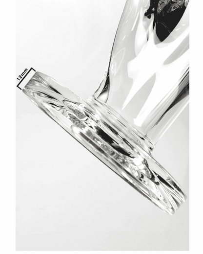 Black Leaf Zylinderbong mit goldgerahmtem Logo